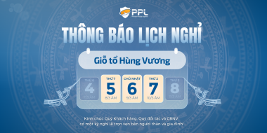 THÔNG BÁO NGHỈ LỄ GIỖ TỔ HÙNG VƯƠNG 2025 